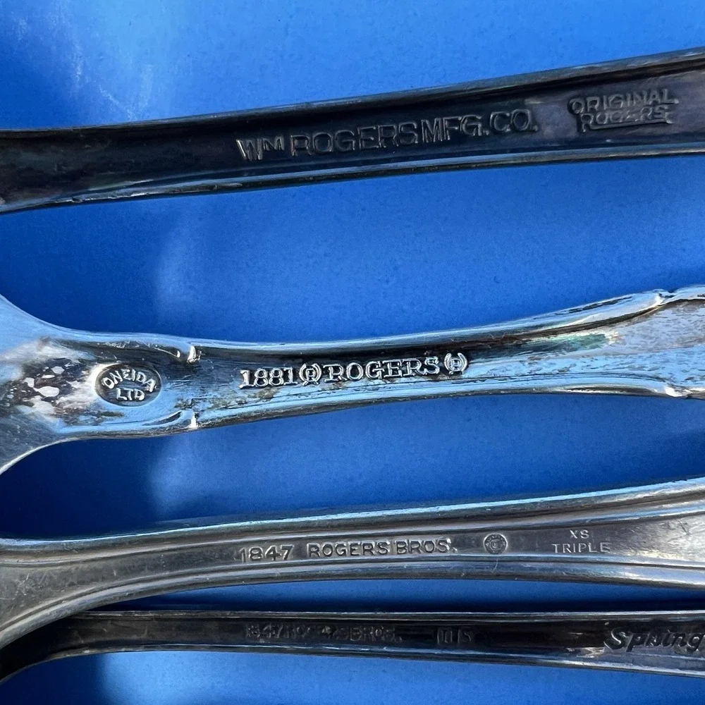 Rogers Silverware Flatware Lot WM Rogers Bros IS XS Triple Plate Vintage‎ Mixed